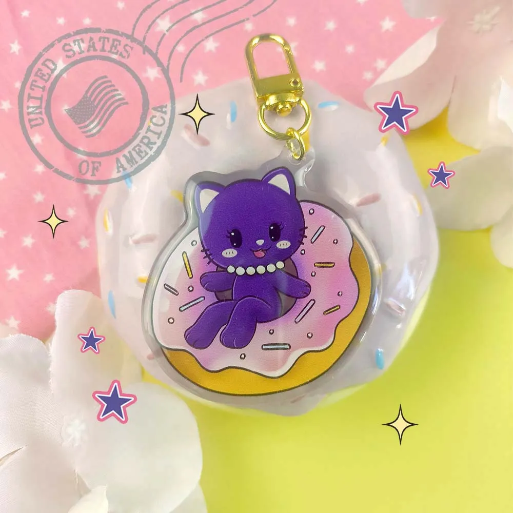 Porte-clés Kitty - Donut - Tiny Neko