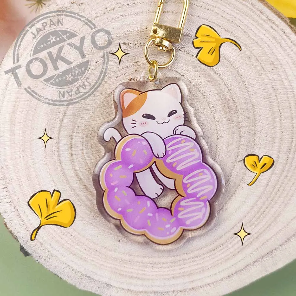 Porte-clés Neko San - Mochi Donuts - Tiny Neko